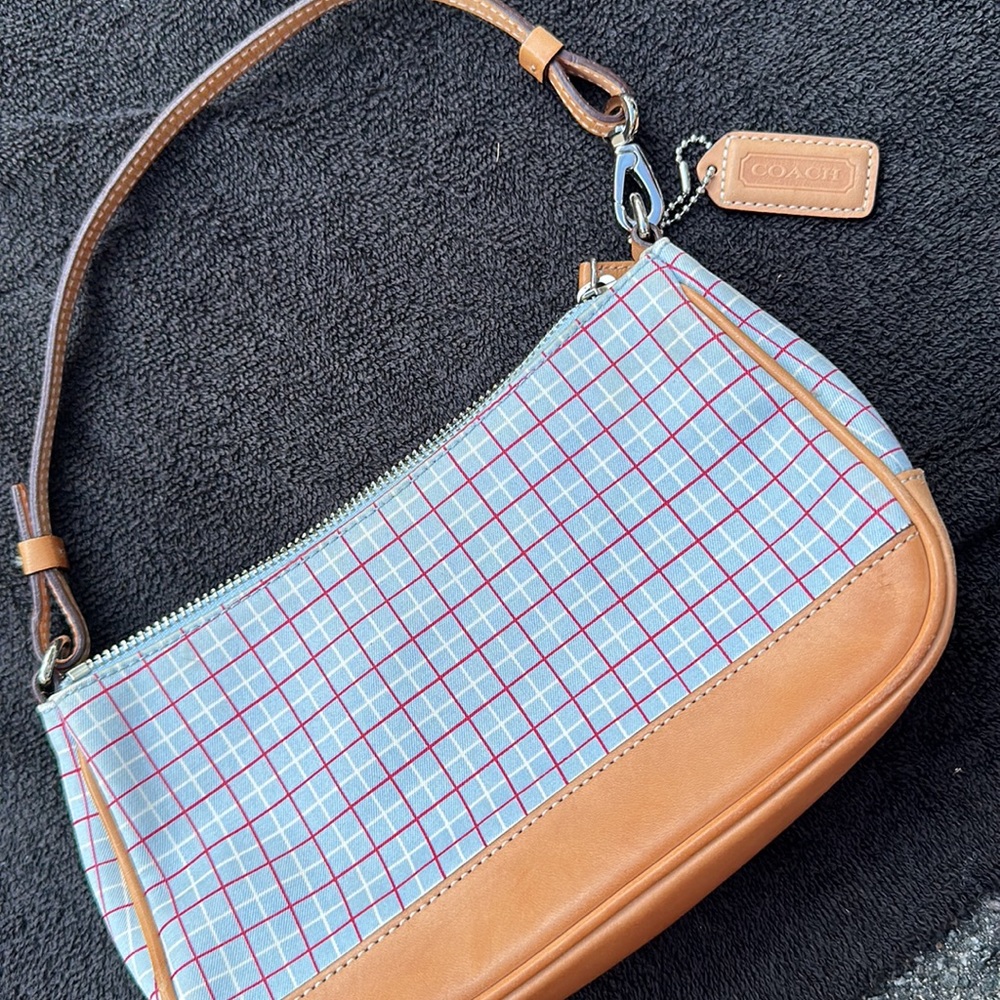 Coach plaid bag